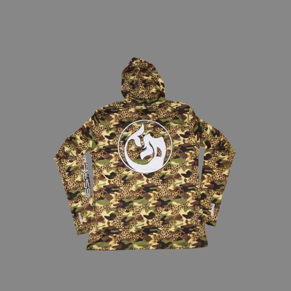 Women's Sun Shirt - Cheetah Camo Green with with Hood/Thumbholes