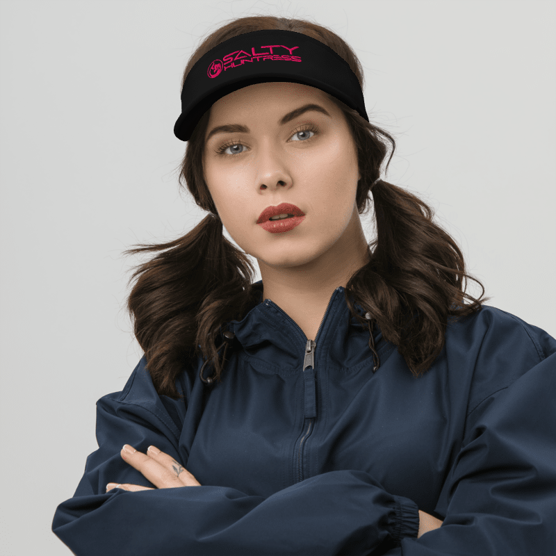 Visor - Embroidered -Pink Logo (Multiple Colors)