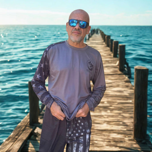 Men's/Unisex Sun Shirt - Freedom Flag Midnight