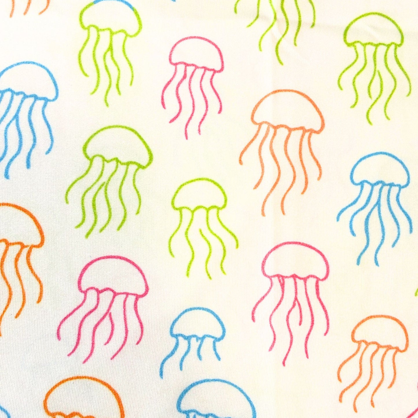 Kid's Sun Shirt - Jellyfish on White with Hood/Thumbholes