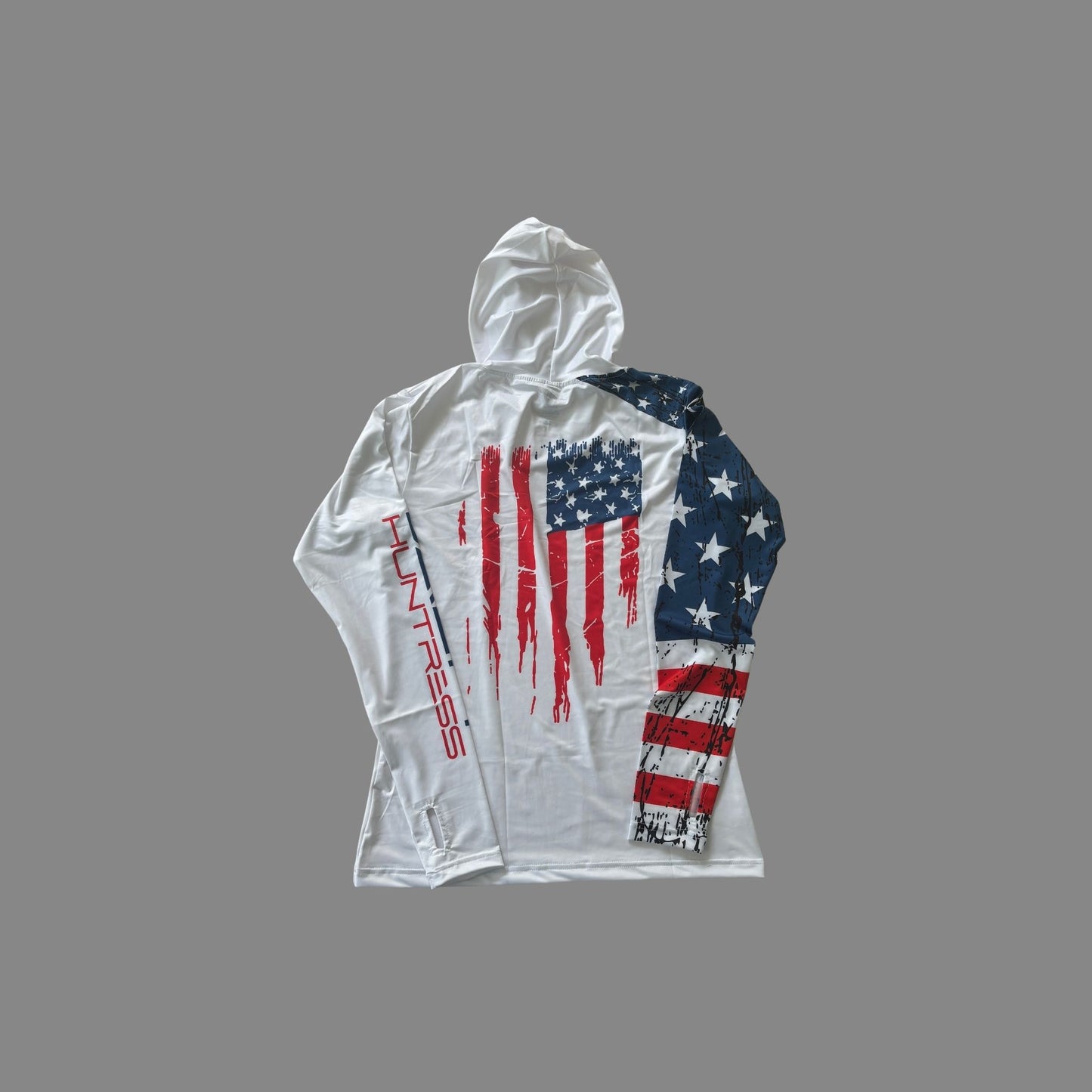 Women's Sun Shirt - Freedom Flag with Hood/Thumbholes