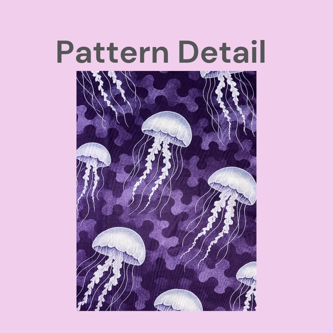 Women's Sun Shirt - Jellyfish on Purple with with Hood/Thumbholes