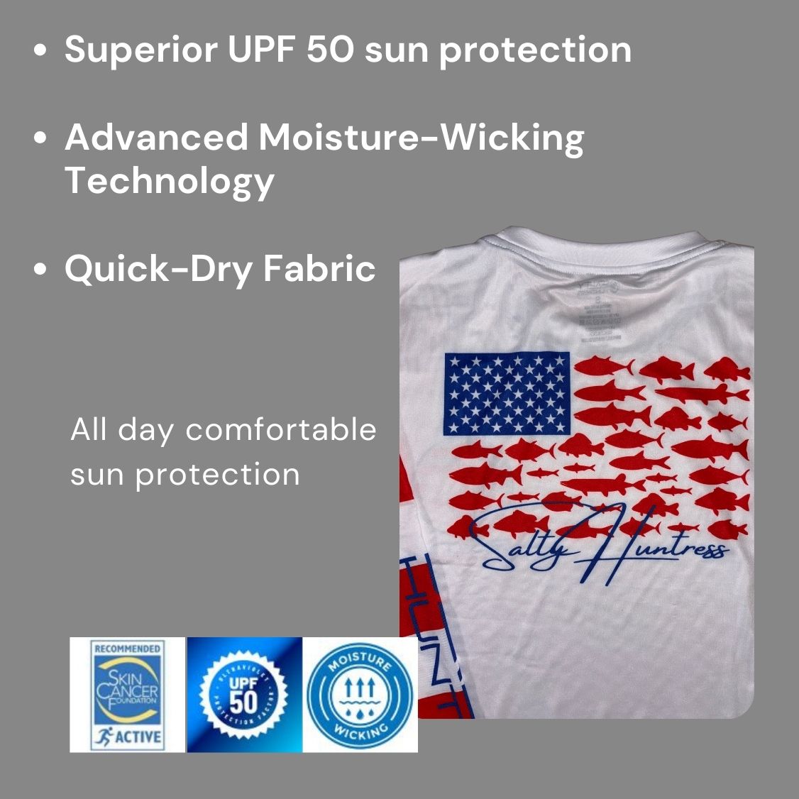 Men's/Unisex Sun Shirt - Freedom Fish Flag