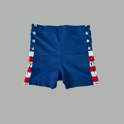 Women's Board Shorts - Freedom Blue with Zip Pockets