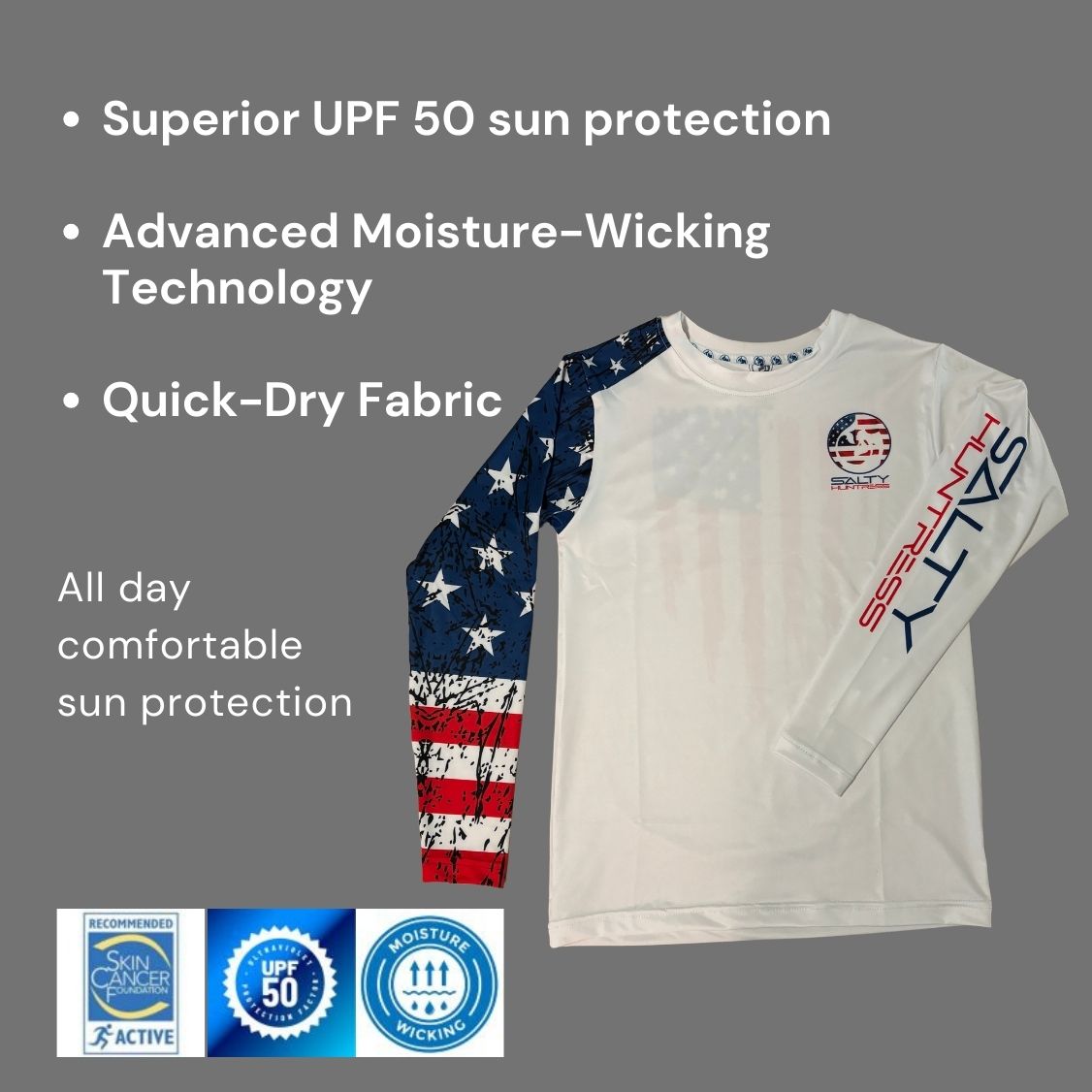 Freedom - Men's/Unisex Sun Protection Shirt - UPF 50, Quick-Dry Fabric