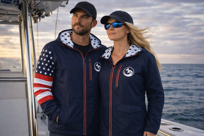Unisex Watertight Rain Jacket - Patriotic