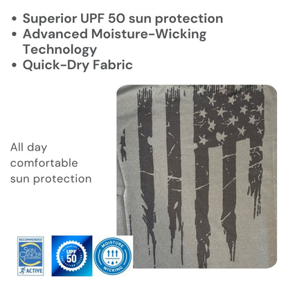 Kid's Sun Shirt - Freedom Flag Midnight