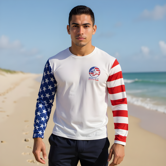 Men's/Unisex Sun Shirt - Freedom Fish Flag
