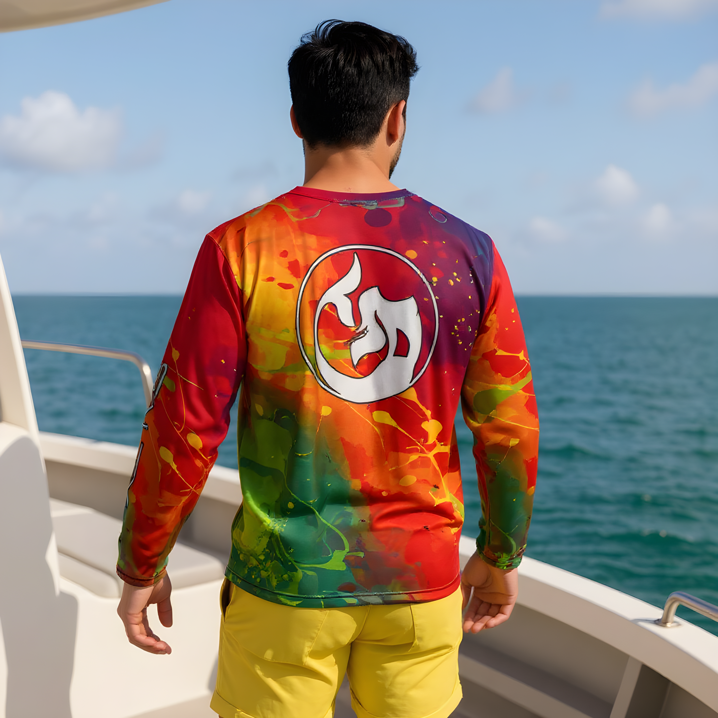 Men's/Unisex Sun Shirt - Paint Splatter