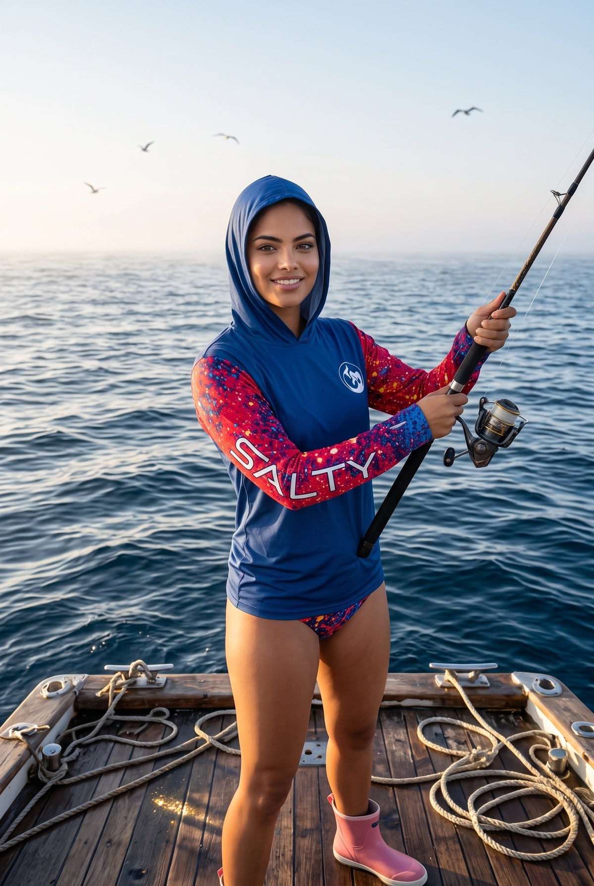 Ladies | Sea Horse Performance Shirt | Local Artist Series