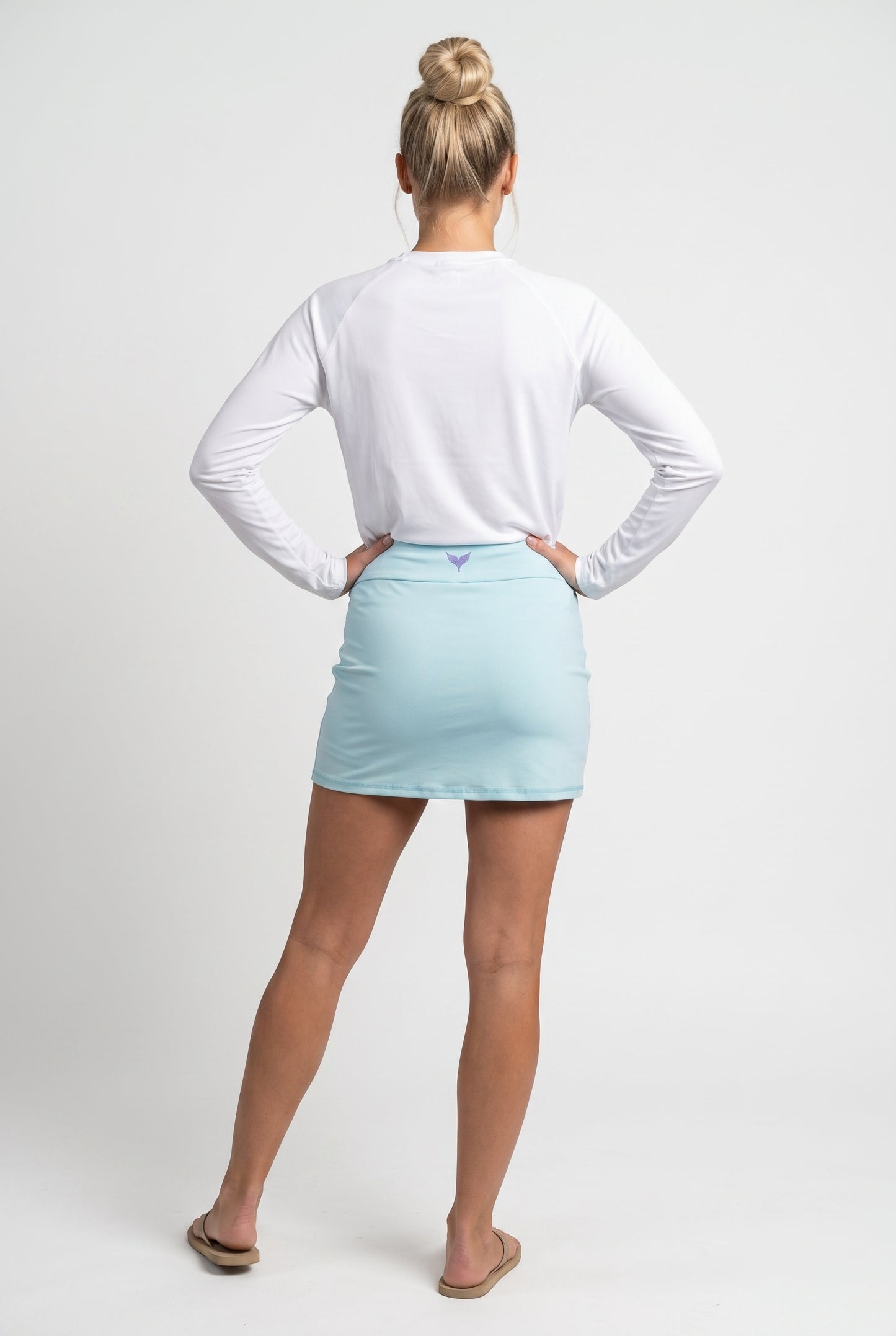 Women's Tennis Skirt with Built-In Shorts - Mermaid Mint